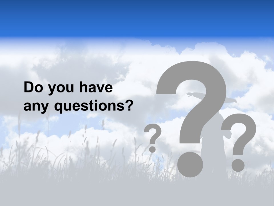 Silhouette Father And Daughter Outdoors PowerPoint Template