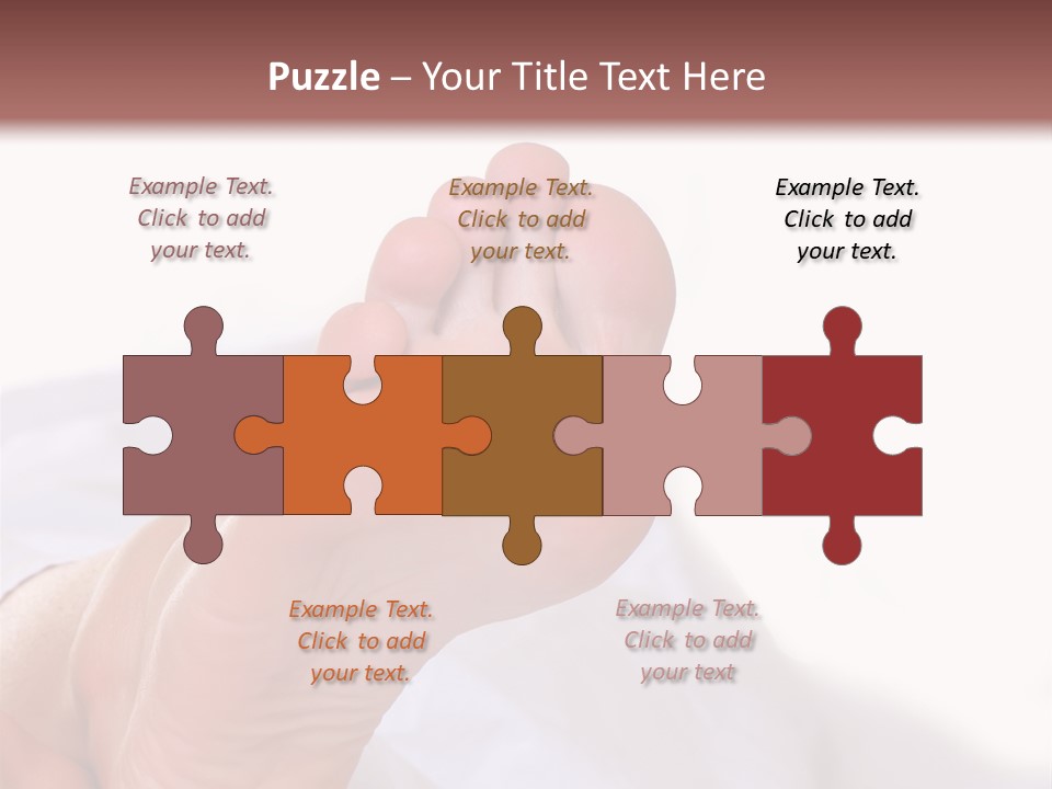 Well-Groomed Bared A Foot Of Female Feet, Isolated On A White Background, Please See Some Of My Other Parts Of A Body Images PowerPoint Template