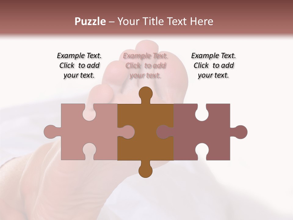 Well-Groomed Bared A Foot Of Female Feet, Isolated On A White Background, Please See Some Of My Other Parts Of A Body Images PowerPoint Template