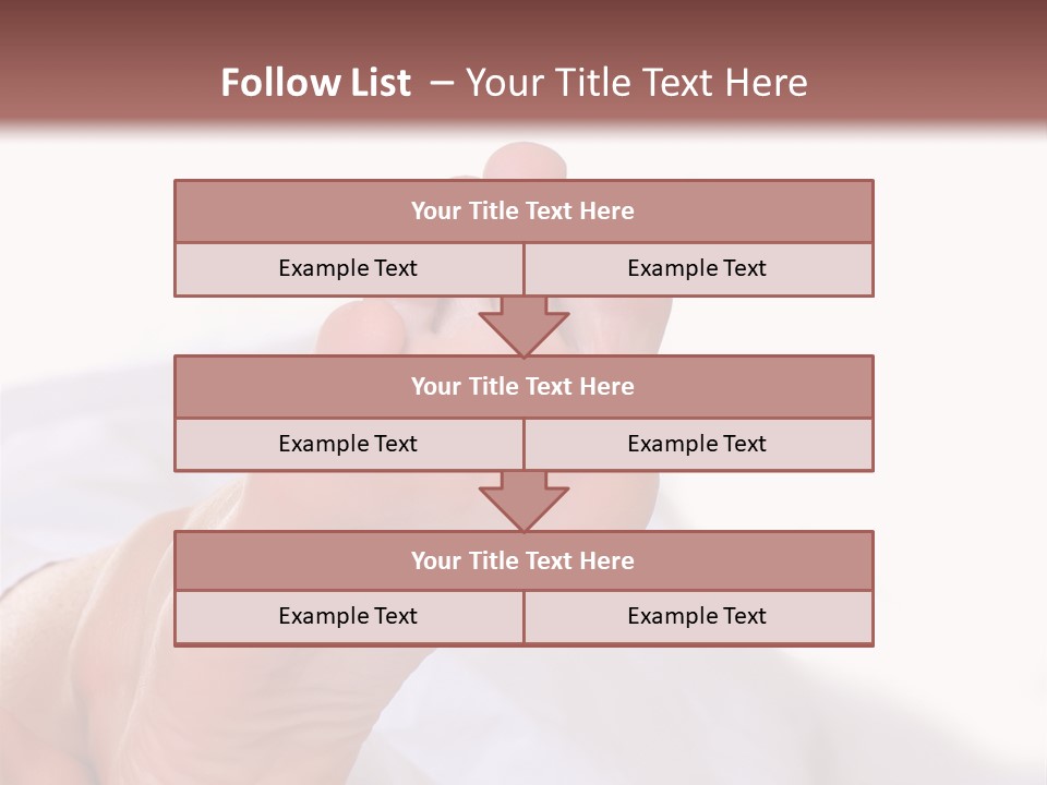 Well-Groomed Bared A Foot Of Female Feet, Isolated On A White Background, Please See Some Of My Other Parts Of A Body Images PowerPoint Template