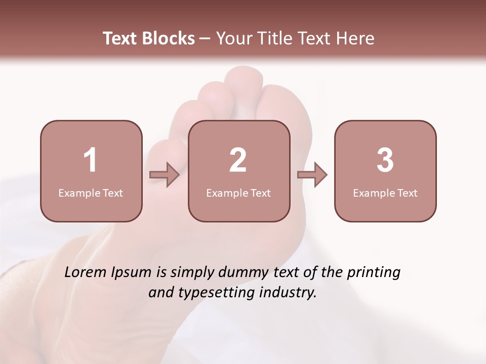 Well-Groomed Bared A Foot Of Female Feet, Isolated On A White Background, Please See Some Of My Other Parts Of A Body Images PowerPoint Template
