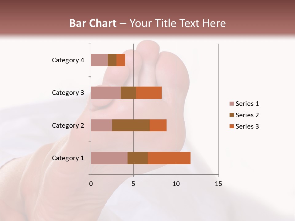 Well-Groomed Bared A Foot Of Female Feet, Isolated On A White Background, Please See Some Of My Other Parts Of A Body Images PowerPoint Template