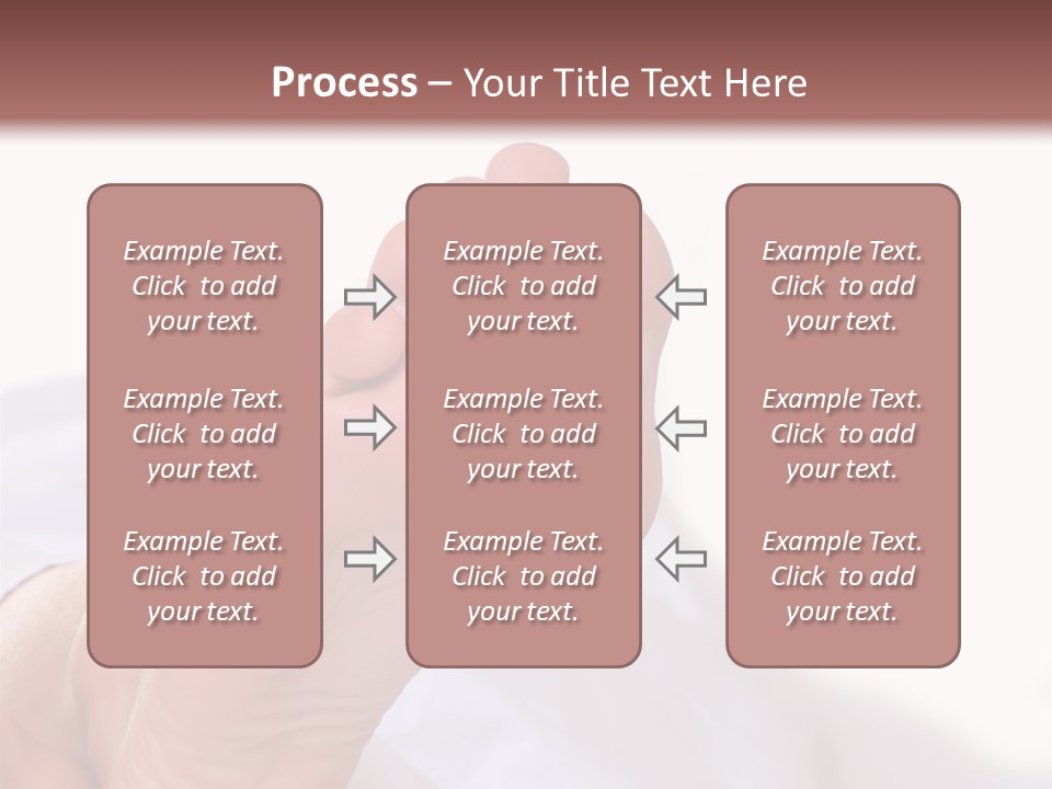 Well-Groomed Bared A Foot Of Female Feet, Isolated On A White Background, Please See Some Of My Other Parts Of A Body Images PowerPoint Template