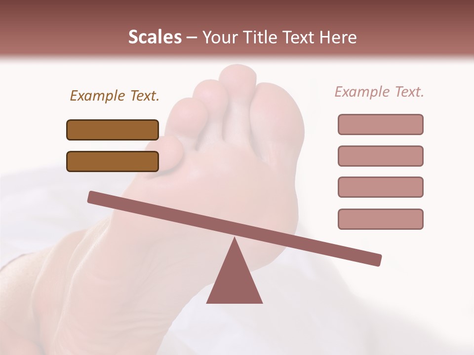 Well-Groomed Bared A Foot Of Female Feet, Isolated On A White Background, Please See Some Of My Other Parts Of A Body Images PowerPoint Template