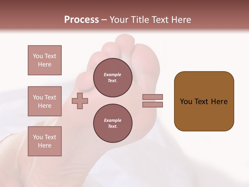 Well-Groomed Bared A Foot Of Female Feet, Isolated On A White Background, Please See Some Of My Other Parts Of A Body Images PowerPoint Template