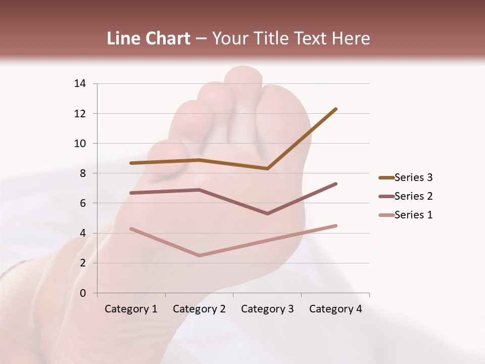 Well-Groomed Bared A Foot Of Female Feet, Isolated On A White Background, Please See Some Of My Other Parts Of A Body Images PowerPoint Template