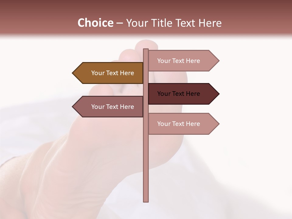 Well-Groomed Bared A Foot Of Female Feet, Isolated On A White Background, Please See Some Of My Other Parts Of A Body Images PowerPoint Template