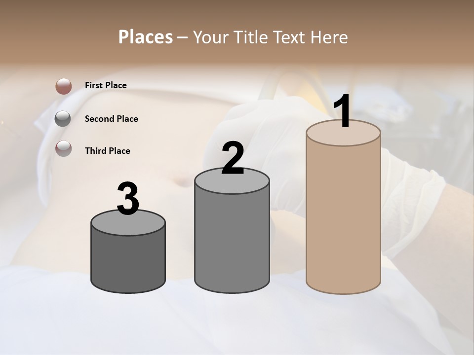 Scanning Of A Stomach Of Pregnant Woman PowerPoint Template