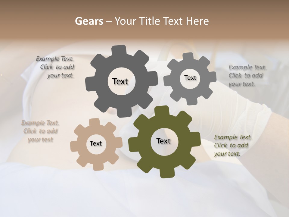 Scanning Of A Stomach Of Pregnant Woman PowerPoint Template