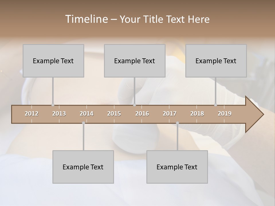 Scanning Of A Stomach Of Pregnant Woman PowerPoint Template