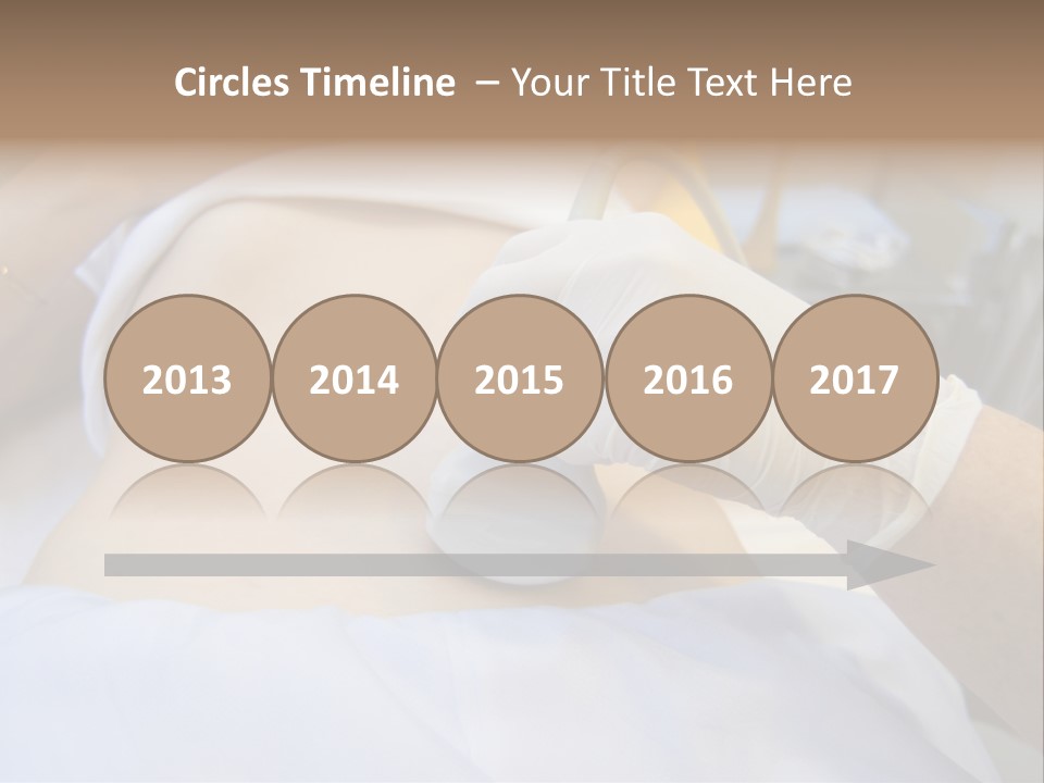 Scanning Of A Stomach Of Pregnant Woman PowerPoint Template