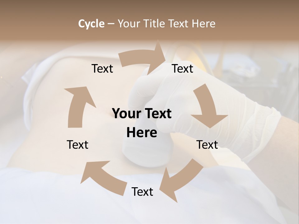Scanning Of A Stomach Of Pregnant Woman PowerPoint Template