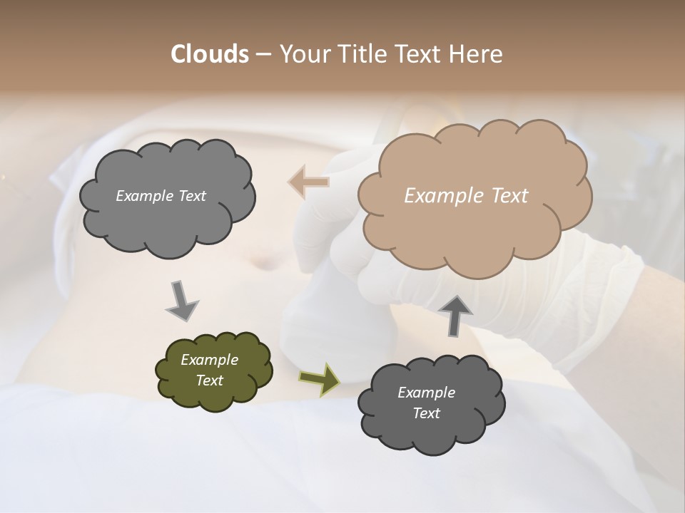 Scanning Of A Stomach Of Pregnant Woman PowerPoint Template