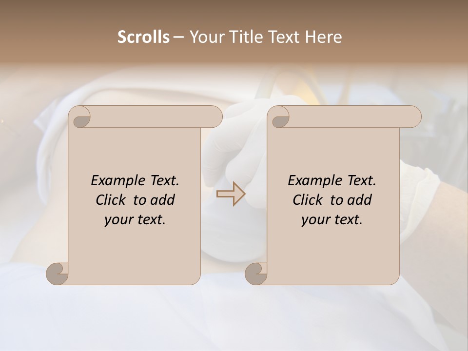 Scanning Of A Stomach Of Pregnant Woman PowerPoint Template