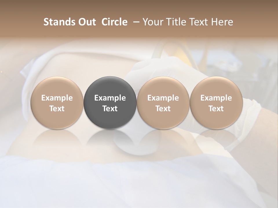 Scanning Of A Stomach Of Pregnant Woman PowerPoint Template