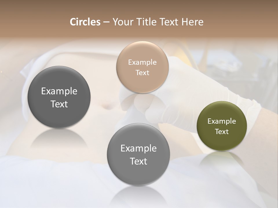 Scanning Of A Stomach Of Pregnant Woman PowerPoint Template