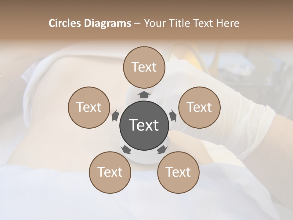 Scanning Of A Stomach Of Pregnant Woman PowerPoint Template