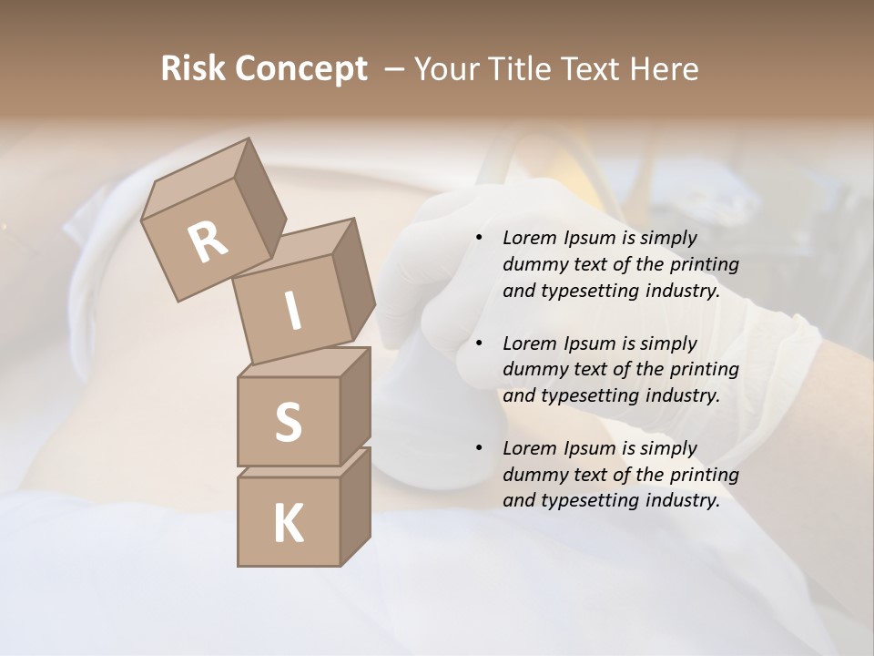 Scanning Of A Stomach Of Pregnant Woman PowerPoint Template