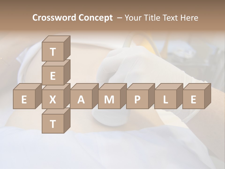 Scanning Of A Stomach Of Pregnant Woman PowerPoint Template