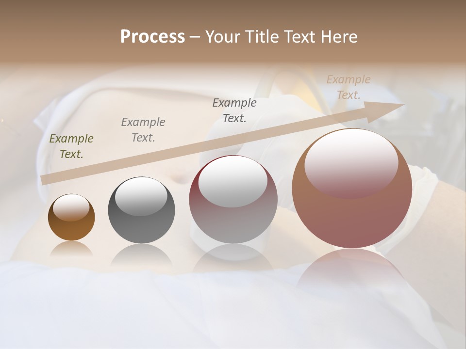 Scanning Of A Stomach Of Pregnant Woman PowerPoint Template