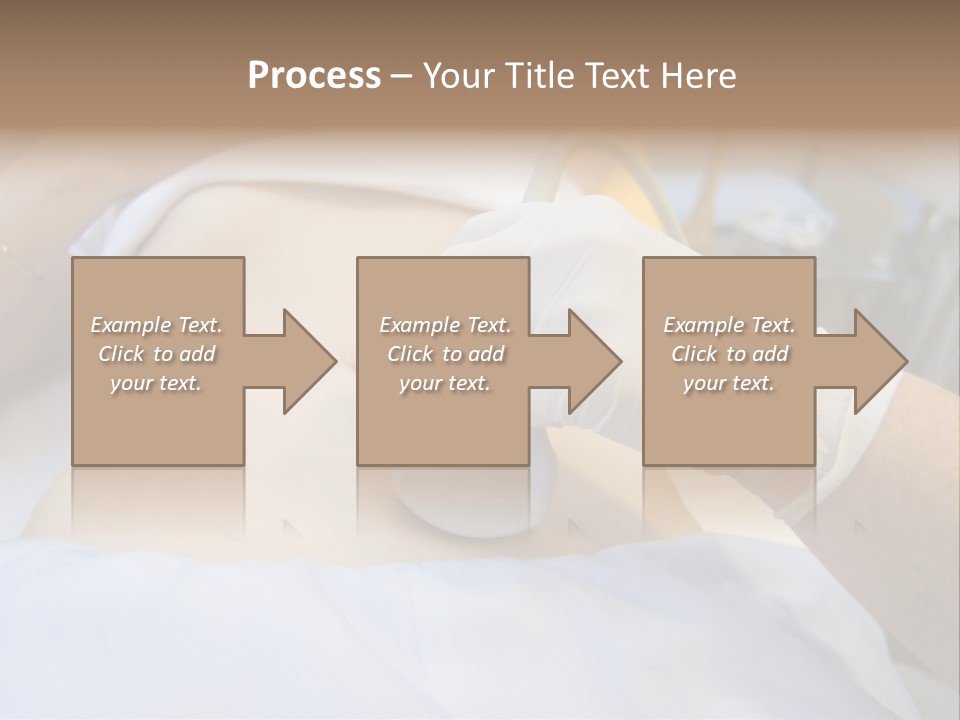 Scanning Of A Stomach Of Pregnant Woman PowerPoint Template