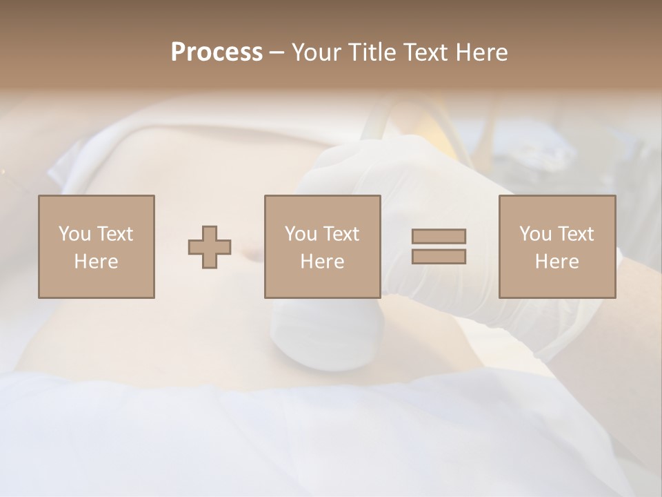 Scanning Of A Stomach Of Pregnant Woman PowerPoint Template