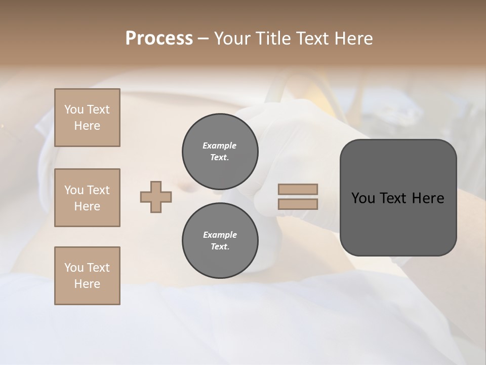 Scanning Of A Stomach Of Pregnant Woman PowerPoint Template