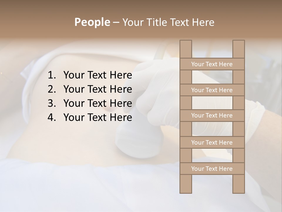 Scanning Of A Stomach Of Pregnant Woman PowerPoint Template