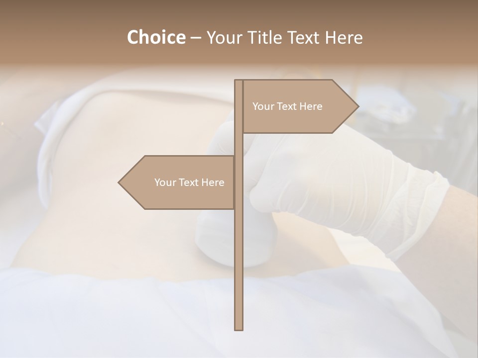Scanning Of A Stomach Of Pregnant Woman PowerPoint Template