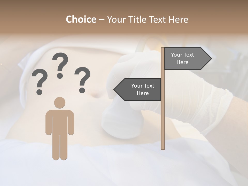 Scanning Of A Stomach Of Pregnant Woman PowerPoint Template