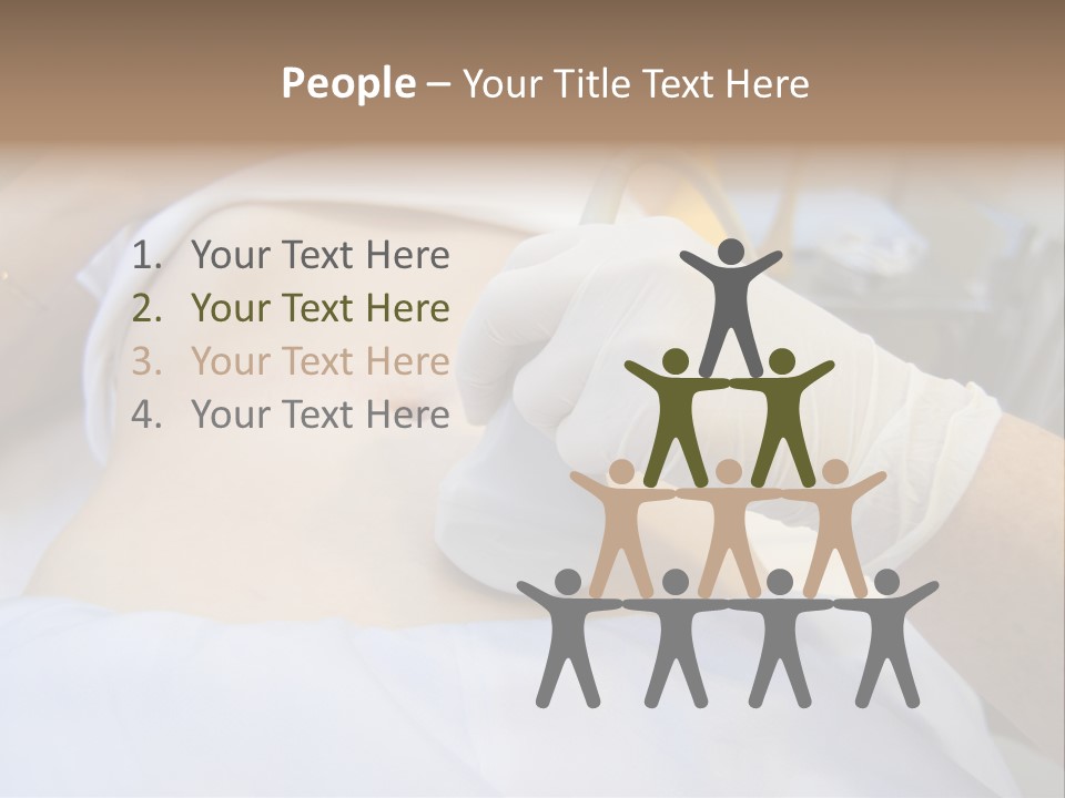 Scanning Of A Stomach Of Pregnant Woman PowerPoint Template