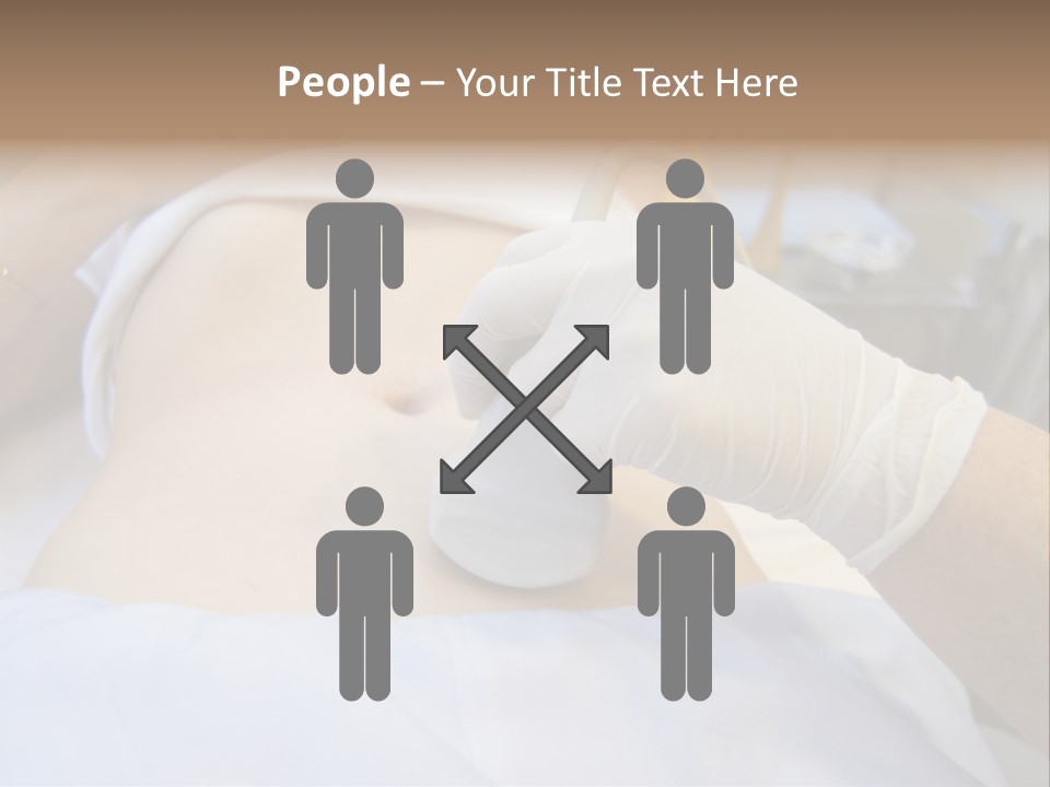 Scanning Of A Stomach Of Pregnant Woman PowerPoint Template