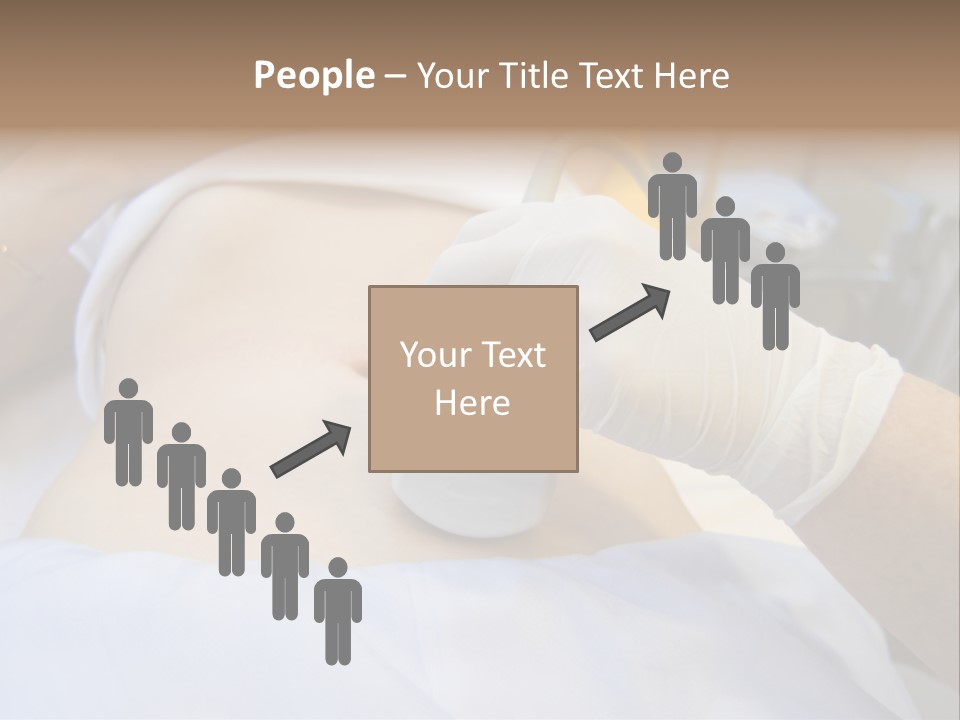 Scanning Of A Stomach Of Pregnant Woman PowerPoint Template