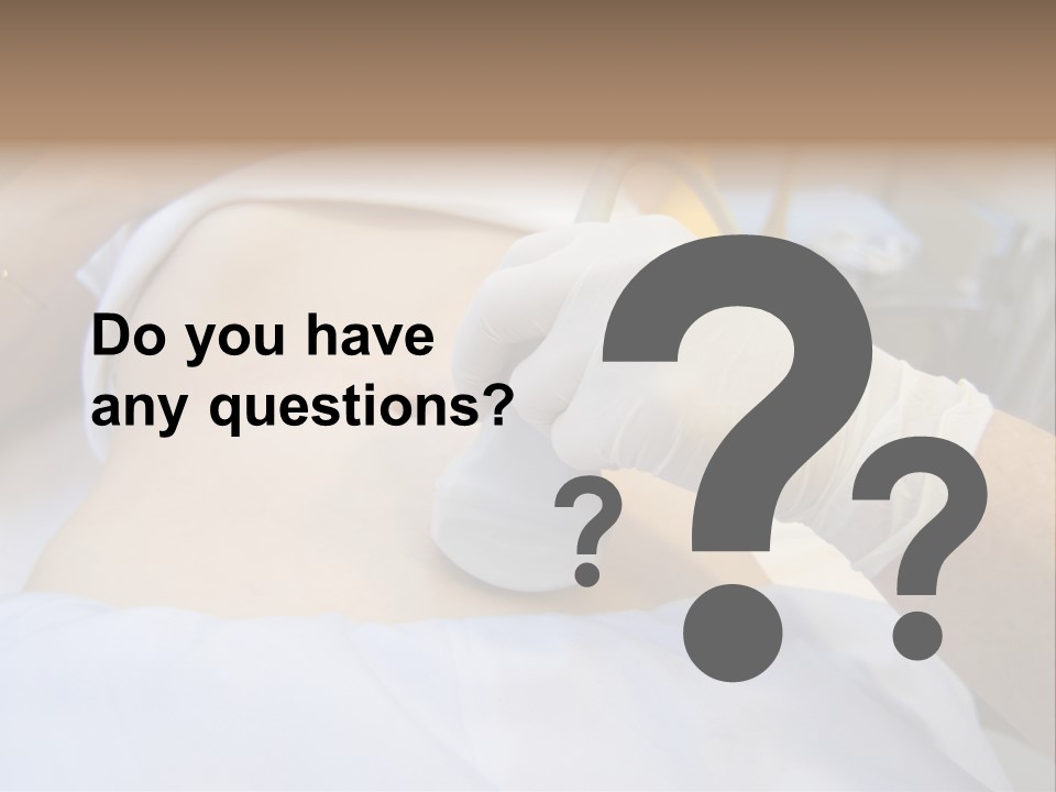 Scanning Of A Stomach Of Pregnant Woman PowerPoint Template