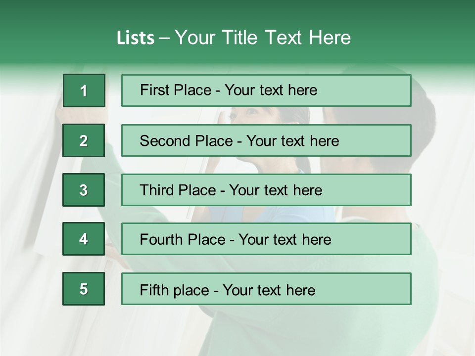 Asian Woman And Male Hanging Art On Wall. Square Composition. PowerPoint Template