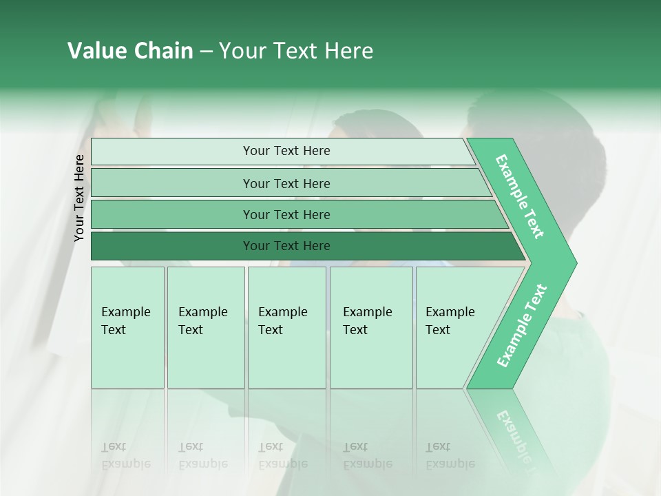 Asian Woman And Male Hanging Art On Wall. Square Composition. PowerPoint Template