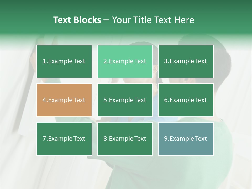 Asian Woman And Male Hanging Art On Wall. Square Composition. PowerPoint Template