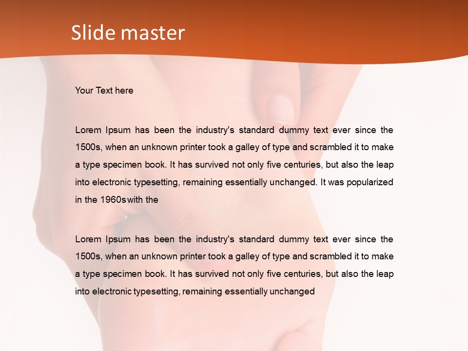 Massage And Leaving Of The Female Feet Bared By A Foot, Isolated On A White Background, Please See Some Of My Other Parts Of A Images PowerPoint Template