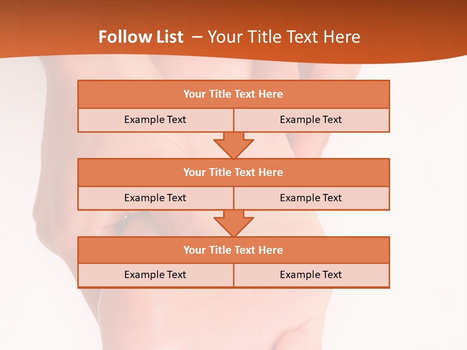 Massage And Leaving Of The Female Feet Bared By A Foot, Isolated On A White Background, Please See Some Of My Other Parts Of A Images PowerPoint Template