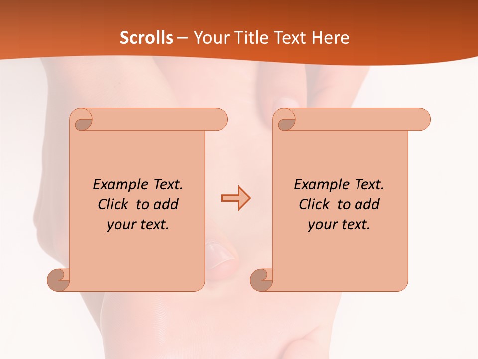 Massage And Leaving Of The Female Feet Bared By A Foot, Isolated On A White Background, Please See Some Of My Other Parts Of A Images PowerPoint Template