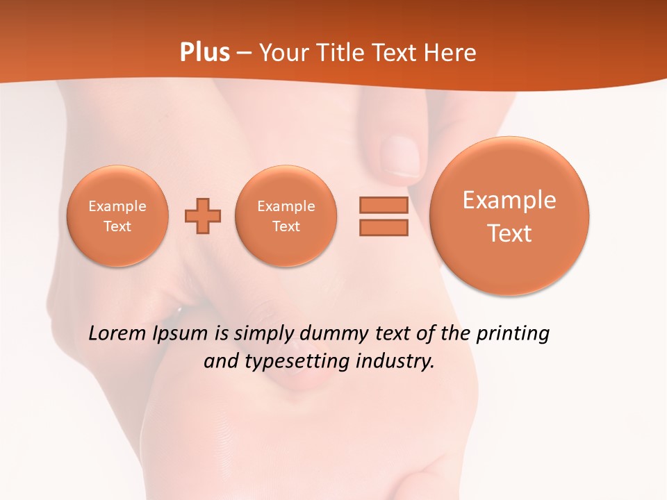 Massage And Leaving Of The Female Feet Bared By A Foot, Isolated On A White Background, Please See Some Of My Other Parts Of A Images PowerPoint Template