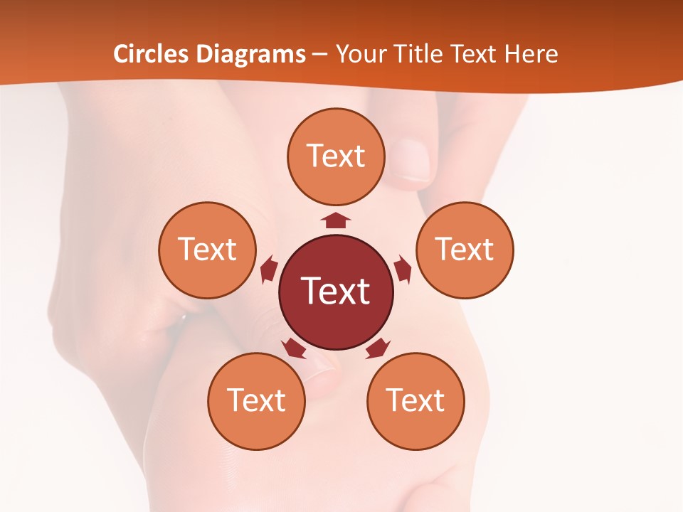 Massage And Leaving Of The Female Feet Bared By A Foot, Isolated On A White Background, Please See Some Of My Other Parts Of A Images PowerPoint Template