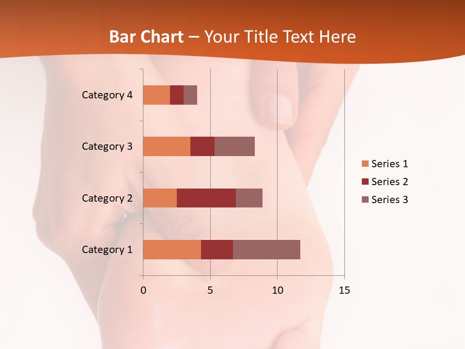 Massage And Leaving Of The Female Feet Bared By A Foot, Isolated On A White Background, Please See Some Of My Other Parts Of A Images PowerPoint Template