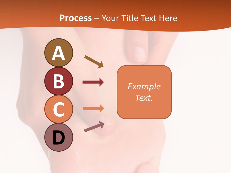 Massage And Leaving Of The Female Feet Bared By A Foot, Isolated On A White Background, Please See Some Of My Other Parts Of A Images PowerPoint Template