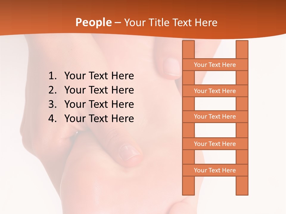 Massage And Leaving Of The Female Feet Bared By A Foot, Isolated On A White Background, Please See Some Of My Other Parts Of A Images PowerPoint Template