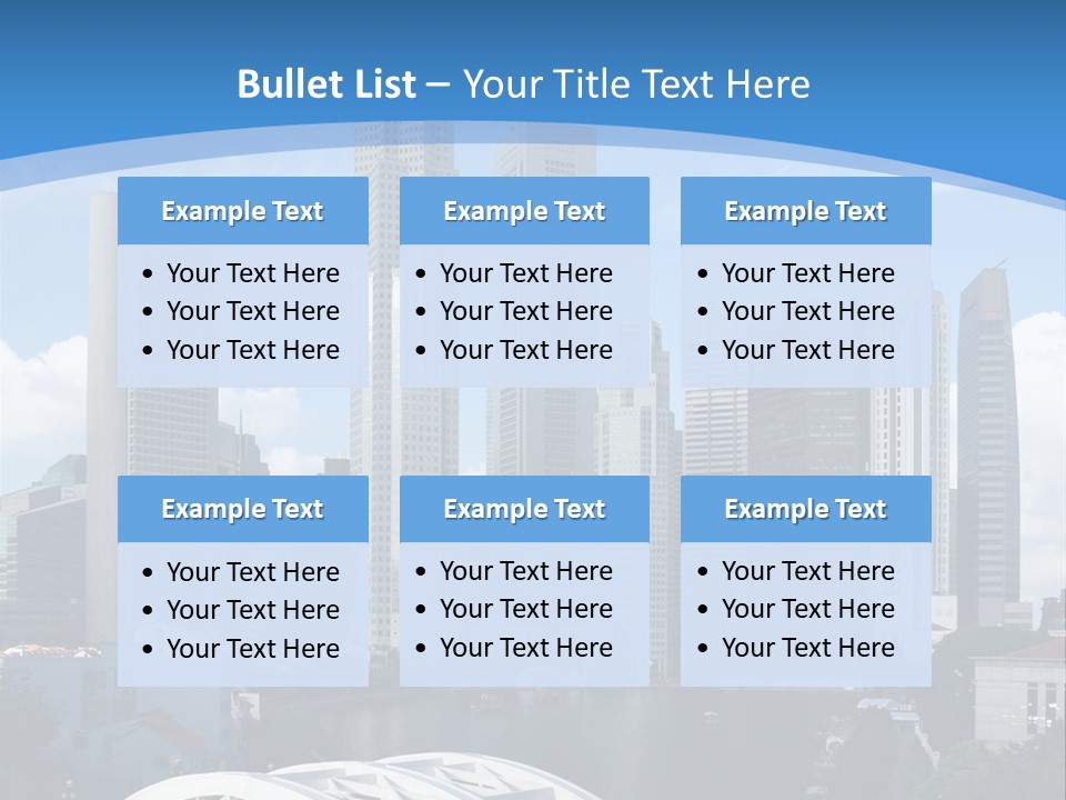 Skyline Of Singapore Financial District Framed By Elgin Bridge And The Singapore River PowerPoint Template