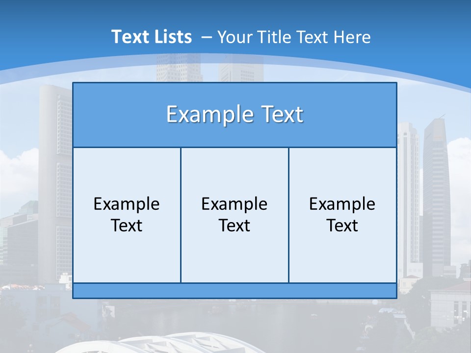 Skyline Of Singapore Financial District Framed By Elgin Bridge And The Singapore River PowerPoint Template