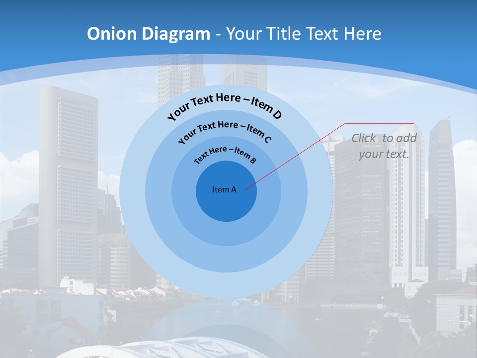 Skyline Of Singapore Financial District Framed By Elgin Bridge And The Singapore River PowerPoint Template