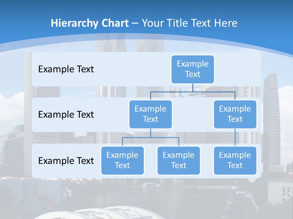 Skyline Of Singapore Financial District Framed By Elgin Bridge And The Singapore River PowerPoint Template