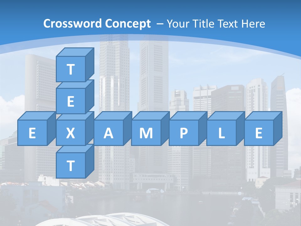 Skyline Of Singapore Financial District Framed By Elgin Bridge And The Singapore River PowerPoint Template